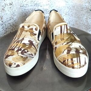 Desigual Terrenal Slide Sneakers Slip On Gold Size EU 40